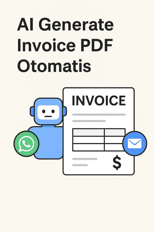 AI Generate Invoice PDF Otomatis - Template n8n