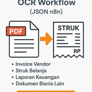 FREE AI PDF & Struk OCR Llama Parse Workflow (JSON n8n)