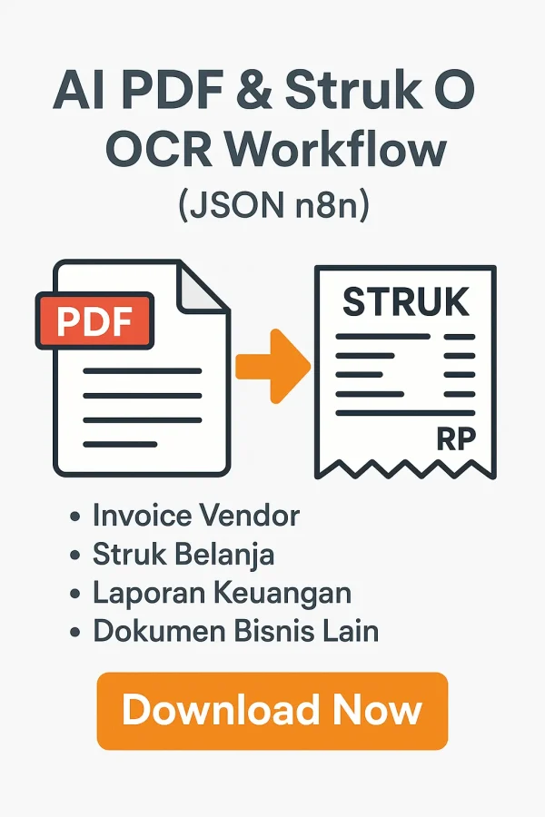 FREE AI PDF & Struk OCR Llama Parse Workflow (JSON n8n)